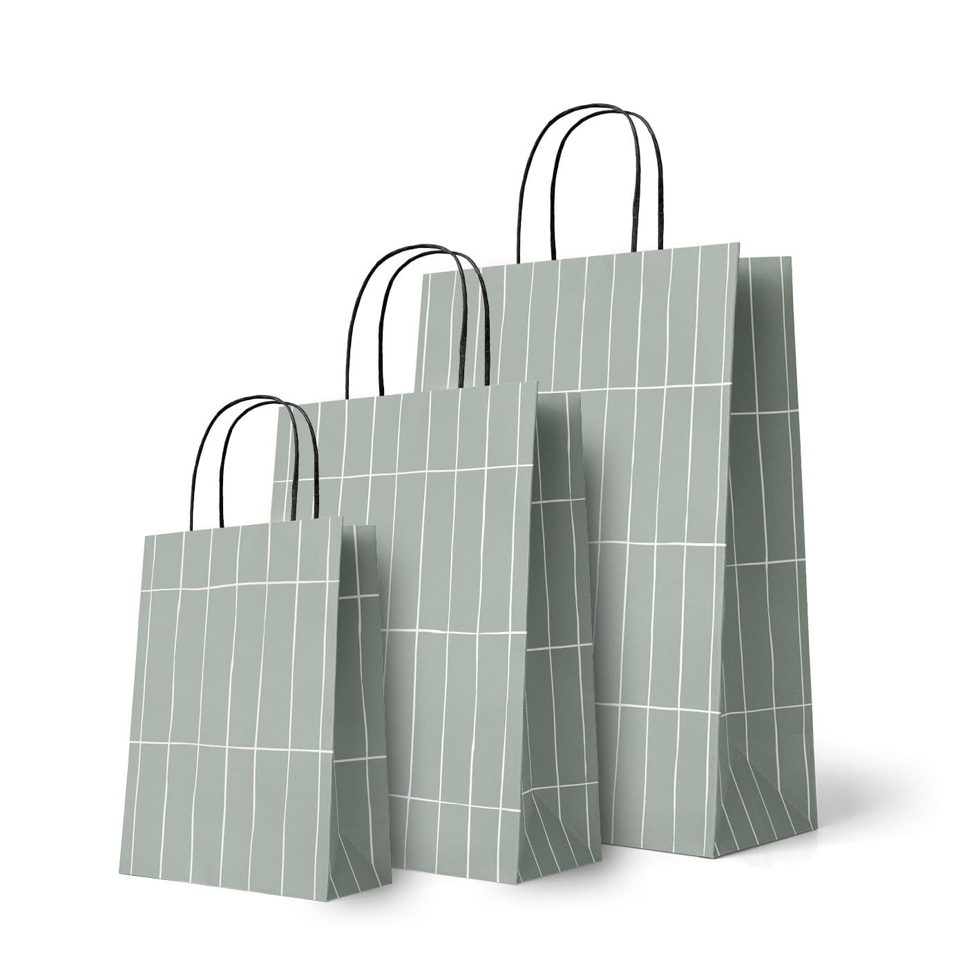 Bedrukte papieren draagtassen